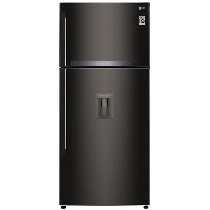 Réfrigerateur congélateur 2 portes LG – GTF7850BL – 509L (379L + 130L) – NO FROST – A++ – L78cm x H180cm – Noir