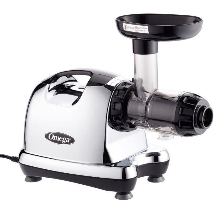 OMEGA Extracteur de jus horizontal – 8226 – 80 trs/mn – Chrome
