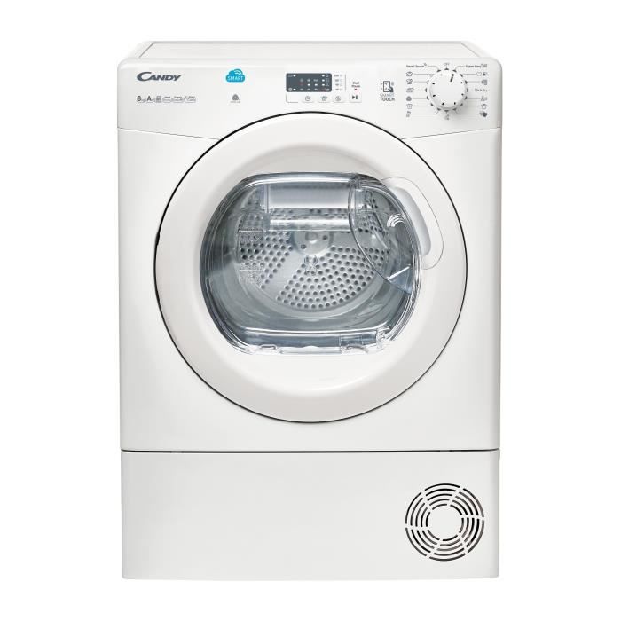 CANDY CSH8A1LE – Sèche-linge frontal – 8 kg – Pompe à chaleur – A+ – Blanc