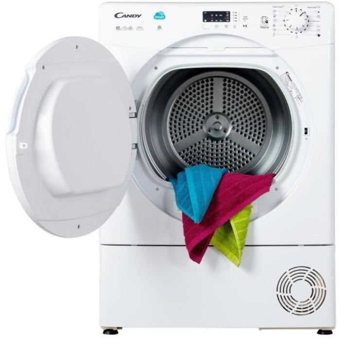 CANDY CSC10LF-S – Sèche linge frontal – 10 kg – Condensation – Classe B Blanc – Image 2
