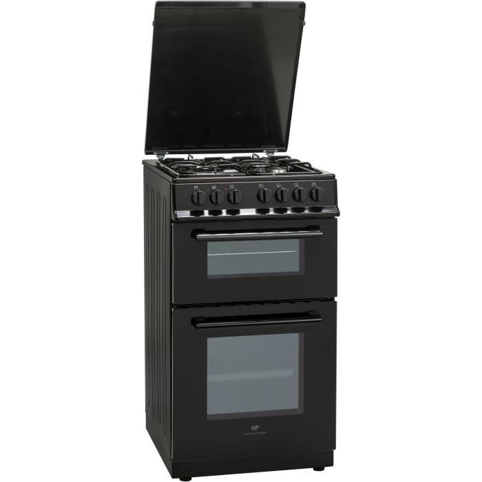 Cuisinière 50×60 Double fours électrique – 4 feux noirc CONTINENTAL EDISON – Image 2