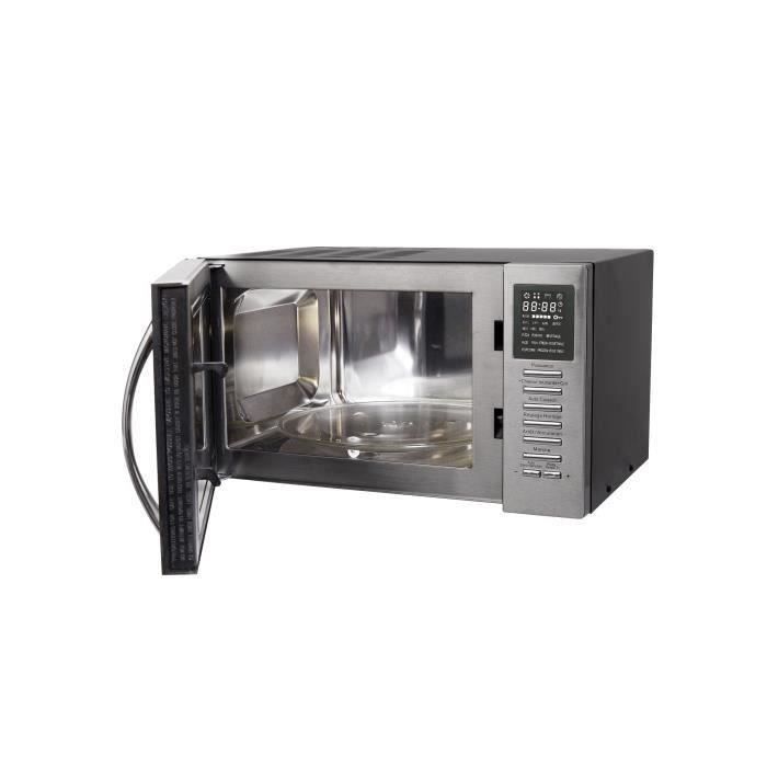 Micro-ondes combiné noir porte miroir – 25L – 900 W – Grill 1000 W – Convection 1000 W – Image 2