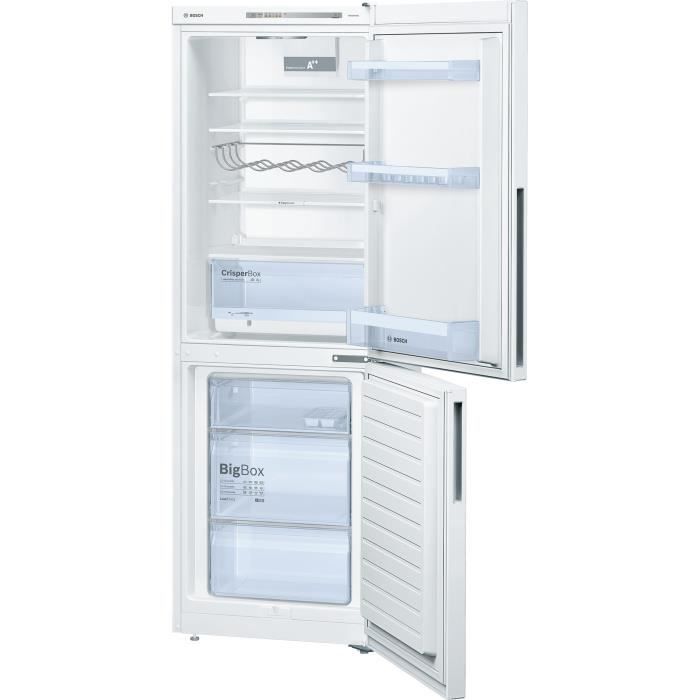 Réfrigérateur congélateur bas – 286L (192+94) – Froid brassé low frost – A++ – L 60cm x H 176cm – Blanc BOSCH KGV33VW31S – – Image 2