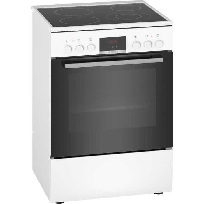 Cuisinière électrique 66l 4 feux blanc – hkr39i120 Bosch