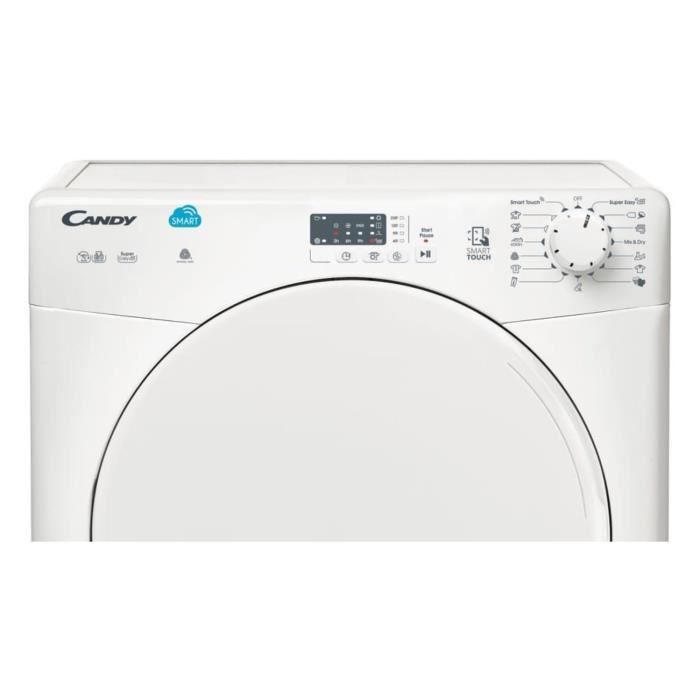 CANDY CSC10LF-S – Sèche linge frontal – 10 kg – Condensation – Classe B Blanc – Image 3