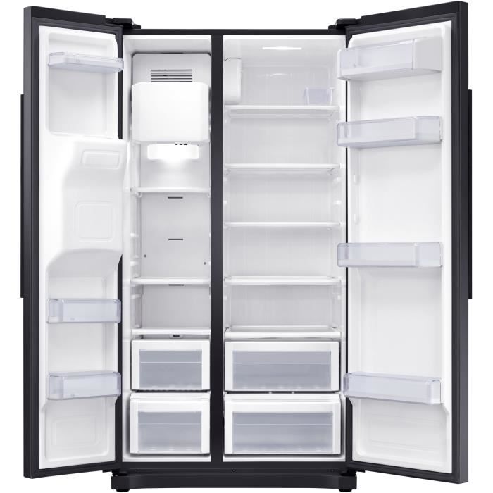 Réfrigérateur américain-501 L (357 + 144 L)-Froid ventilé-A+-L 91,2 x H 178,9 cm-Noir SAMSUNG RS50N3503BC- – Image 3