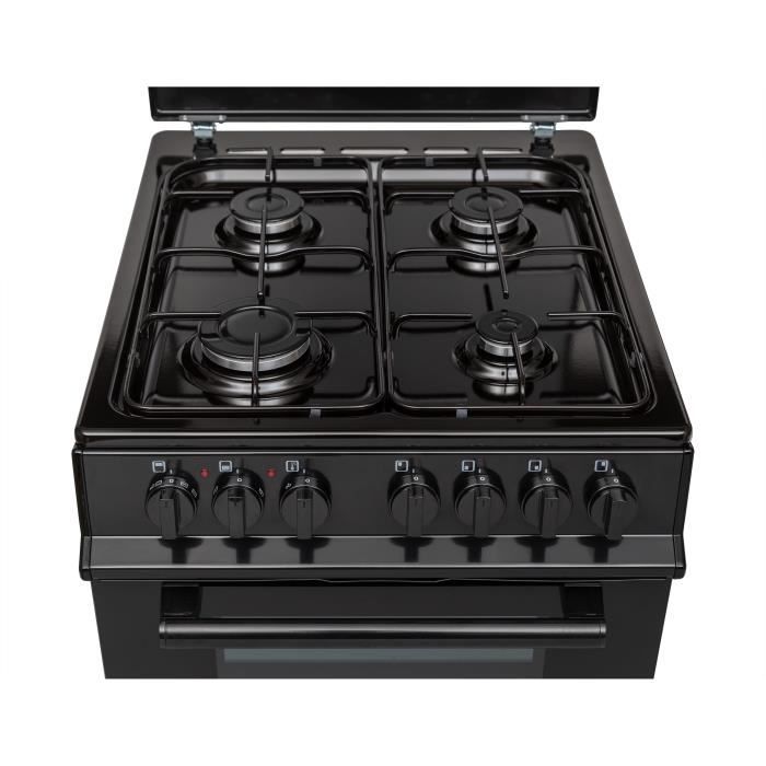Cuisinière 50×60 Double fours électrique – 4 feux noirc CONTINENTAL EDISON – Image 3