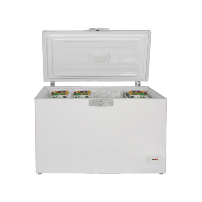 Congélateur coffre – 284L – Froid statique – A+ – L 128,5cm x H 86cm – Blanc BEKO HSA 29520 – – Image 3