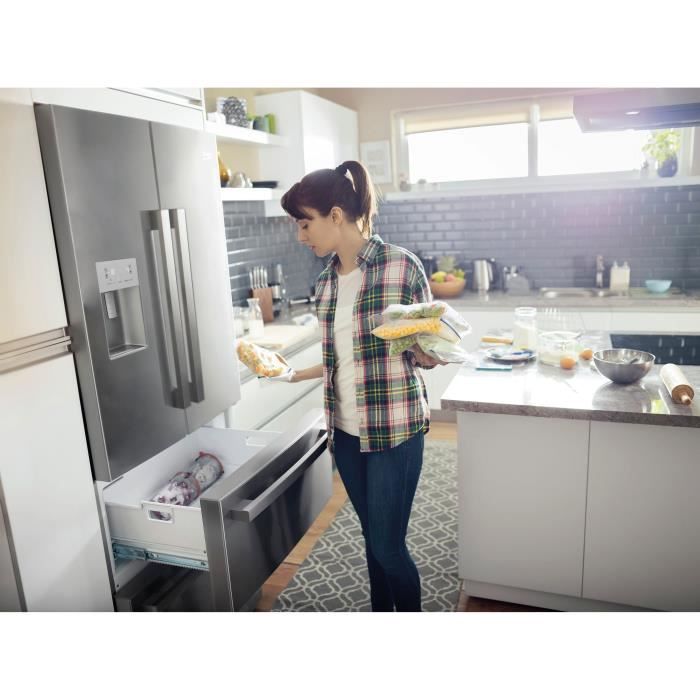 Réfrigérateur – 2 portes & 2 tiroirs – Neo Frost – Distributeur d’eau – 530 L – A++ – Inox BEKO GNE60532DX – – Image 4