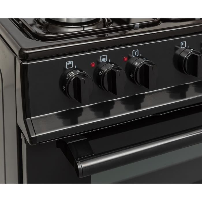 Cuisinière 50×60 Double fours électrique – 4 feux noirc CONTINENTAL EDISON – Image 4