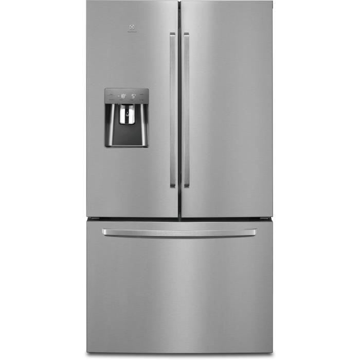 Réfrigérateur multiportes-536 L (417 + 119 L)-Froid total no frost-A++-L 91,2 x H 177,6 cm-Inox ELECTROLUX EN6086MOX-