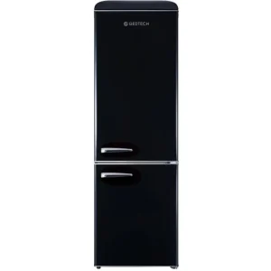 Réfrigérateur combiné vintage GEDTECH GCBV310BL – Noir – 310L – Classe E
