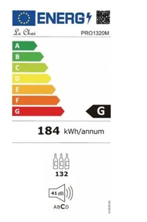 LE CHAI Cave à Vin Pro – 132 bouteilles – Noir – 1320 M – Image 2
