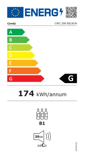 CANDY Cave À Vin De Service 82 Bouteilles – Cwc200eelw – Image 2